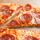thin crust pepperoni pizza